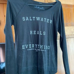 Size sm - surf clothes - black long sleeve